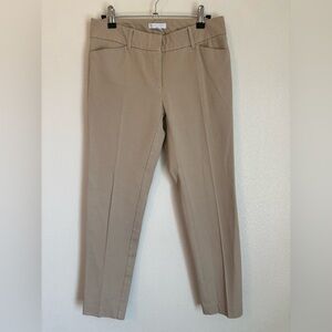 New York & Company Classic Stretch Tan Trousers
